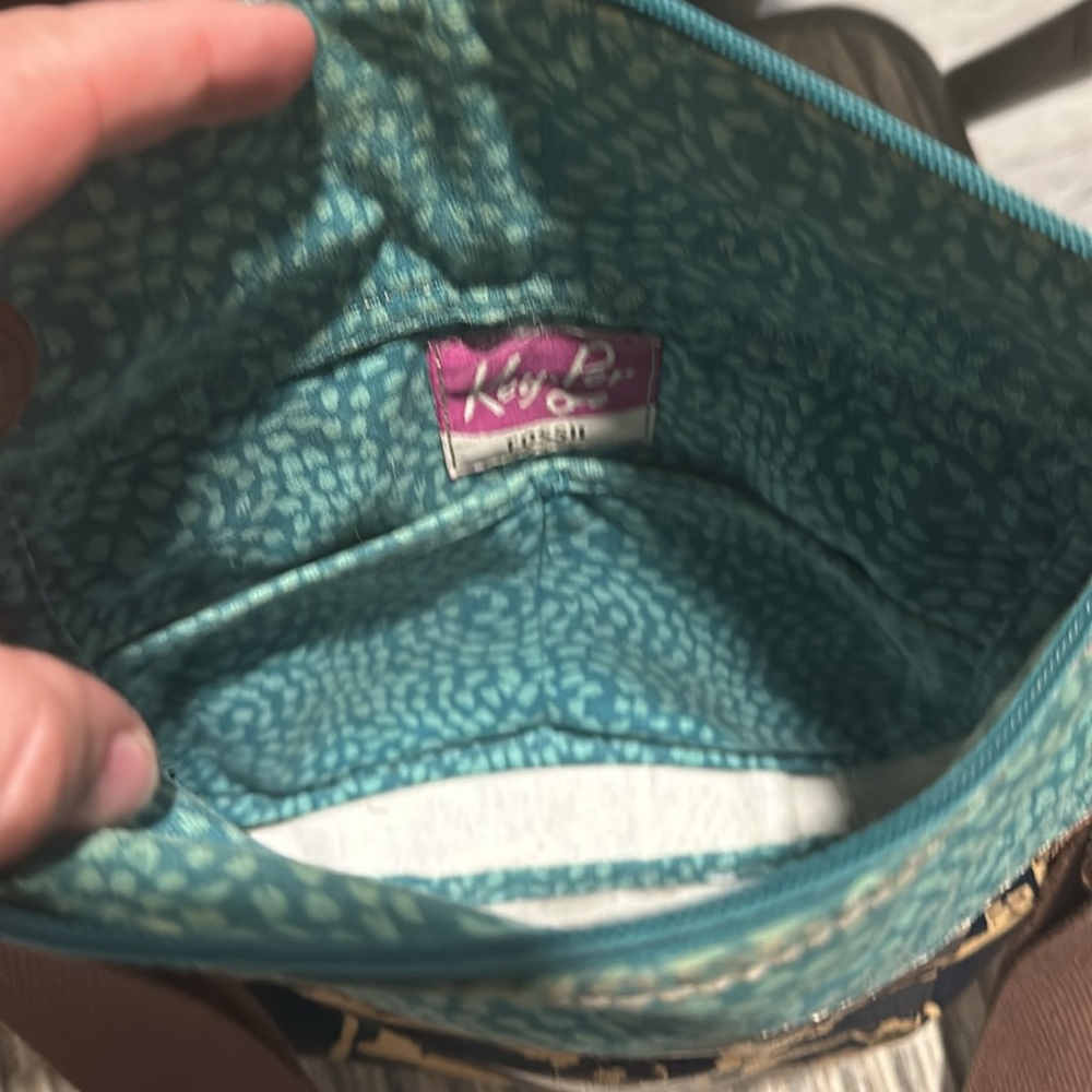 Fossil Key-Per Coated Canvas Crossbody Bag - image 4